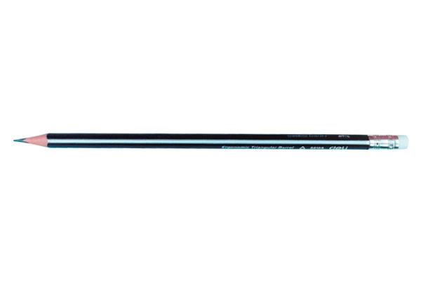 Deli 2B Triangular Wooden Pencil with Eraser